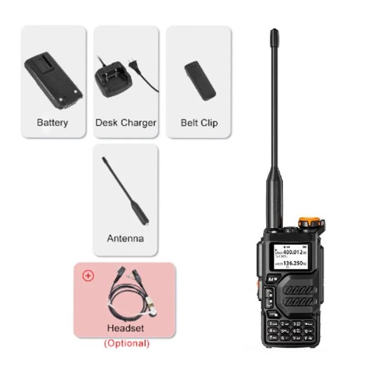 Pashaphone UV-23 Ασύρματος Πομποδέκτης UHF/VHF 7W