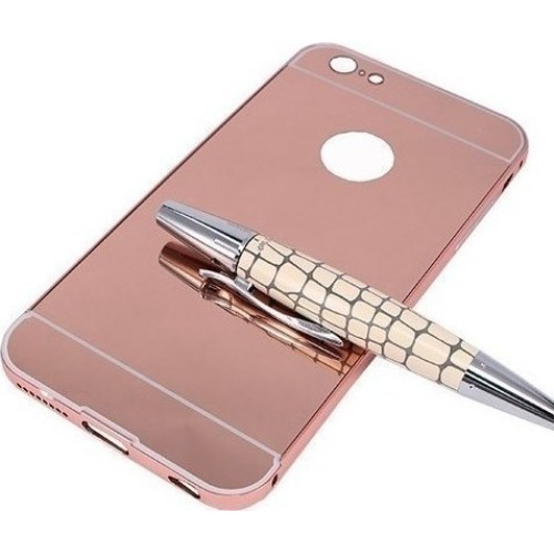 OEM Back Cover Ultra Slim 0.3mm Mirror   6s Plus Χρυσό Ροζ (Apple iPhone 6 Plus)