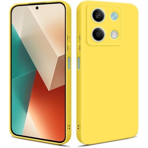 Matt Back Cover Σιλικόνης 1.2mm Κίτρινο (Poco X6) Matt Back Cover Σιλικόνης 1.2mm Κίτρινο (Poco X6)