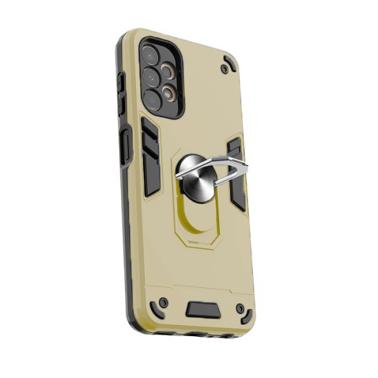 Θήκη Hybrid Shockproof Armor Case Stand Metal Ring για Samsung Galaxy A55 5G - Χρυσό