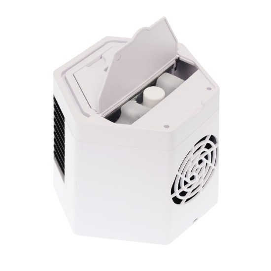 Φορητό Mini Air Cooler Υγραντήρας Usb 2 Λειτουργίες Λευκό Q-c030 Andowl