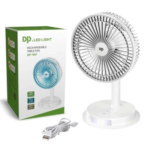 DP Rechargeable Fan DP-7627: Multi-Function Table Fan