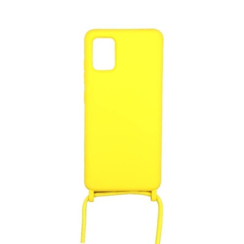 Θήκη Σιλικόνης με Λουράκι Λαιμού για Samsung Galaxy A35 5G Κίτρινο Κίτρινο Θήκη πλάτης Σιλικόνη