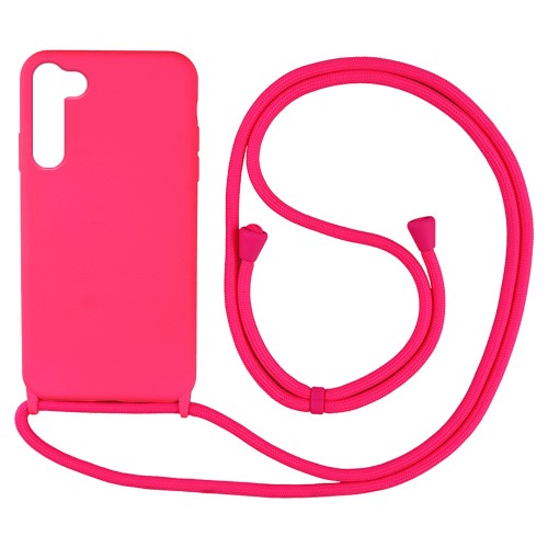Back Cover Σιλικόνης με Λουράκι Φούξια (Galaxy A35) Back Cover Σιλικόνης με Λουράκι Φούξια (Galaxy A35)