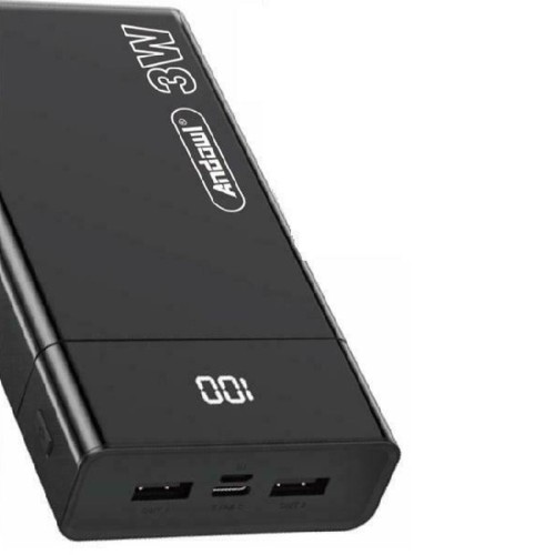 Power bank 30000mAh με φακό Andowl Q-CD666 Μαύρο