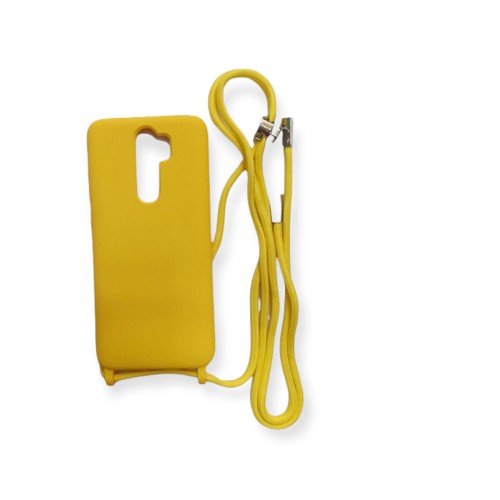 Θήκη Soft Touch Κίτρινο με Κορδόνι Xiaomi Redmi Note 8 Pro Θήκη Soft Touch Κίτρινο με Κορδόνι Xiaomi Redmi Note 8 Pro