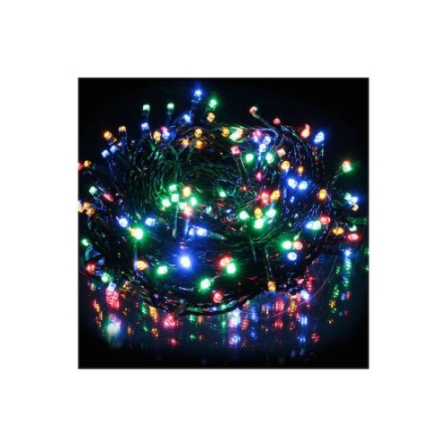 300 Λαμπάκια LED 21μ Πολύχρωμα σε Σειρά με Πράσινο Καλώδιο και Προγράμματα 300 Λαμπάκια LED 21μ Πολύχρωμα σε Σειρά με Πράσινο Καλώδιο και Προγράμματα