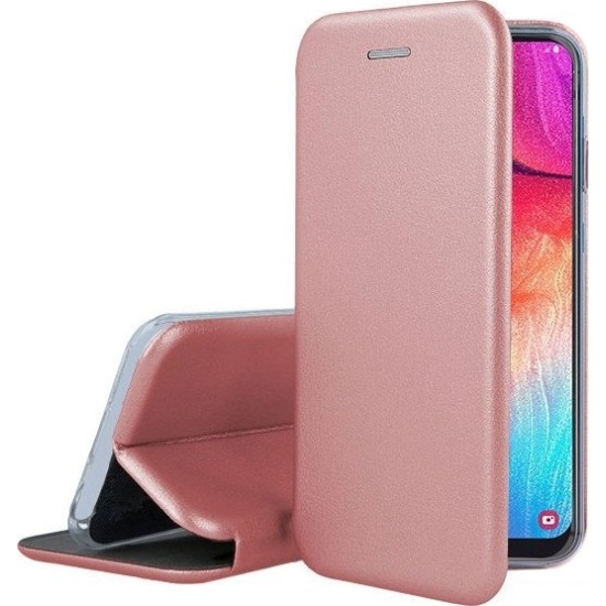 Oem Θήκη Βιβλίο Smart Magnet Elegance Για Realme C51/ C53 Χρυσή - Ροζ