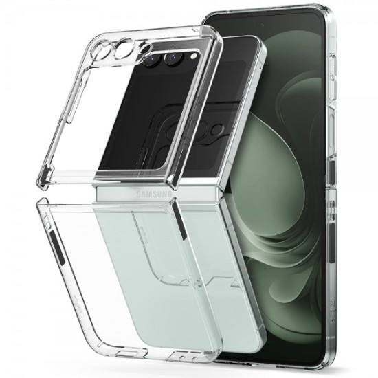 Back Cover για Samsung Galaxy Z Flip 5 Σιλικόνη Διάφανο