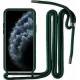 Back Cover Σιλικόνης με Λουράκι Σκούρο Πράσινο (Samsung Galaxy A50/ A30s/ A50s)