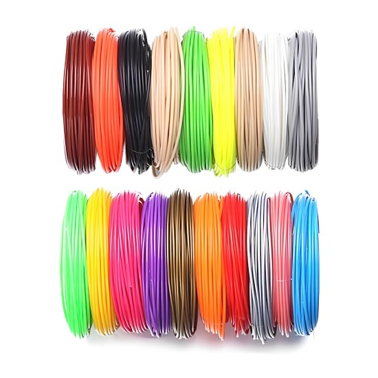 Σετ 20 τμχ Ανταλλακτικά νήματα 1.75mm για 3D Pen τρισδιάστατης εκτύπωσης Σετ 20 τμχ Ανταλλακτικά νήματα 1.75mm για 3D Pen τρισδιάστατης εκτύπωσης
