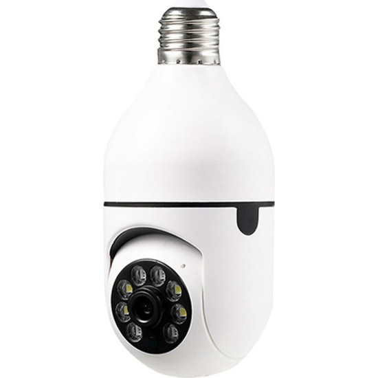 Πανοραμική Wifi IP Κάμερα-Λάμπα E27 2MP HD Με Αισθητήρα Κίνησης & Night Vision JT8177