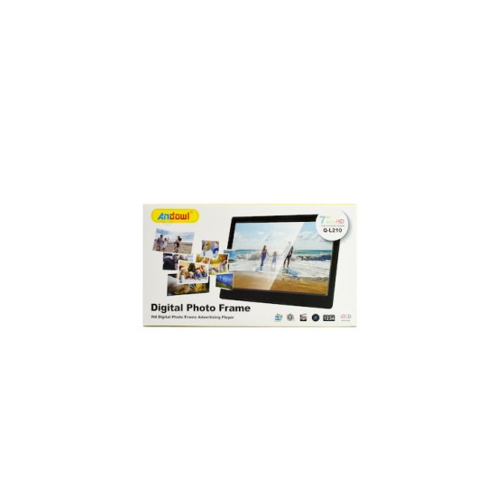 Andowl Q-L210 Ψηφιακή Κορνίζα 7" Ανάλυσης 1280x800 Μαύρη Andowl Q-L210 Ψηφιακή Κορνίζα 7" Ανάλυσης 1280x800 Μαύρη