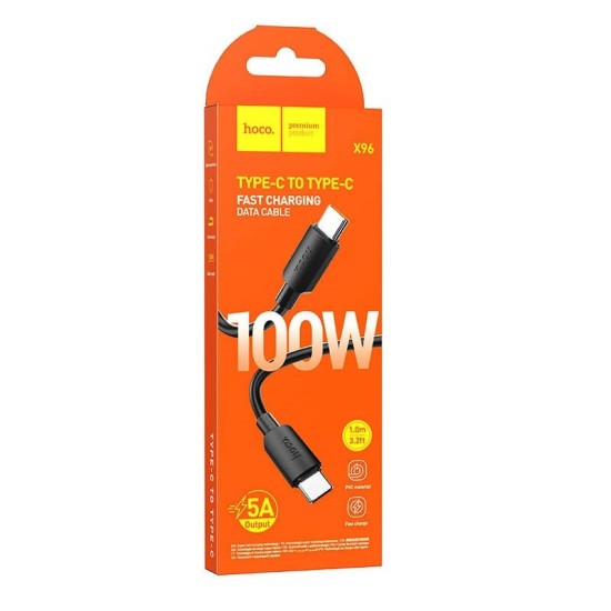 HOCO - X96 cable Type C to Type C PD 6A 100W 1m Black