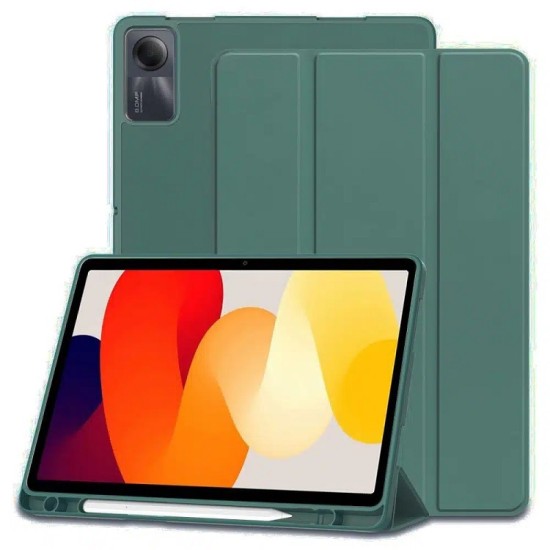 11.0 Inch Luxury Tri-fold Flip Cover Πράσινο Xiaomi Redmi Pad SE 34841
