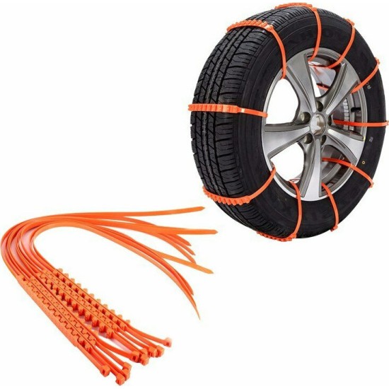 Autoline Tire-Ups Αντιολισθητικές Δέστρες για Επιβατικό Αυτοκίνητο 10τμχ Κωδικός: 14433