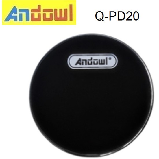 Andowl Ασύρματος Φορτιστής (Qi Pad) 15W Μαύρος (Q-PD20)