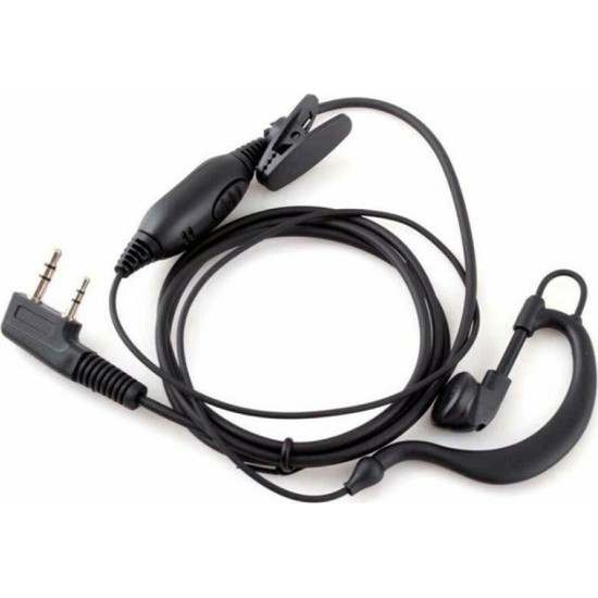 Baofeng Double Pin Ακουστικό Ασύρματου Πομποδέκτη UHF/VHF Συμβατό με UV-5R/UV 82/GT-3/UV-B5/UV B6/UV-5RE/BF-888s