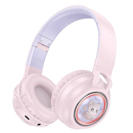Hoco W50 Ακουστικα Bluetooth Cute FUN, Ροζ - (HC-W50-PK) Hoco W50 Ακουστικα Bluetooth Cute FUN, Ροζ - (HC-W50-PK)