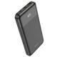 Hoco J102 Power Bank 10000mAh 20W με Θύρα USB-A και Θύρα USB-C Quick Charge 3.0 Μαύρο