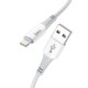Hoco X70 Braided USB to Lightning Cable Λευκό 1m