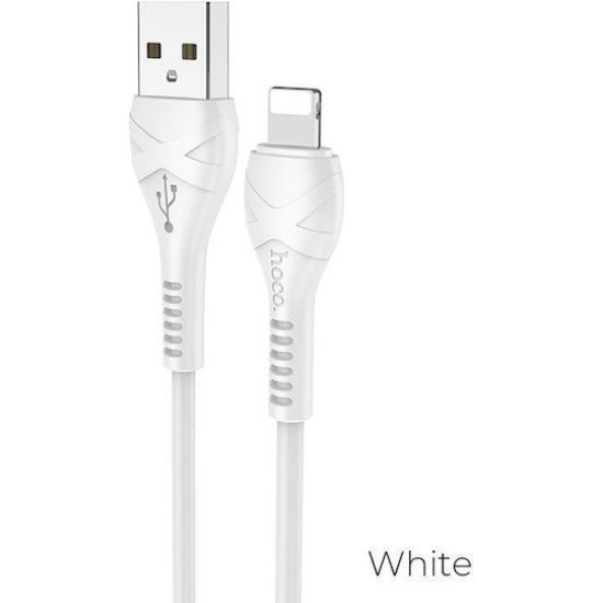 Hoco X37 USB-A to Lightning Cable 27W Λευκό 1m (HC-X37TLWH)