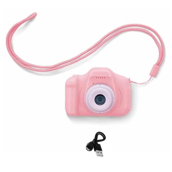 18668-98 Compact Φωτογραφική Μηχανή 10MP με Οθόνη 2" Ροζ