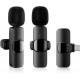 Apexel K9 USB Type-C Set Σετ Ασύρματο Πυκνωτικό Μικρόφωνο Πέτου, Clip On Apexel K9 USB Type-C Set Σετ Ασύρματο Πυκνωτικό Μικρόφωνο Πέτου, Clip On