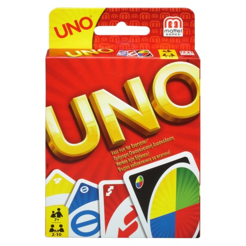 Mattel Board Game UNO Κάρτες for 2-10 Players 7+ years