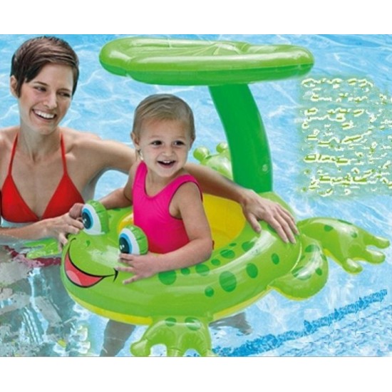 Βρεφικό Σωσίβιο Swimtrainer με Μήκος 70εκ. και Σκίαστρο για 6 Μηνών έως 3 Ετών Πράσινο 8251 05004FRG00GN Βάτραχος Βρεφικό Σωσίβιο Swimtrainer με Μήκος 70εκ. και Σκίαστρο για 6 Μηνών έως 3 Ετών Πράσινο 8251 05004FRG00GN Βάτραχος