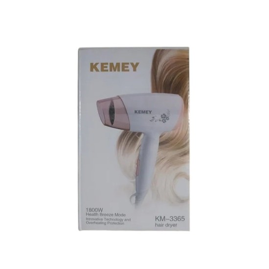 Kemei KM-3365 Πιστολάκι Μαλλιών Ταξιδίου 1800W