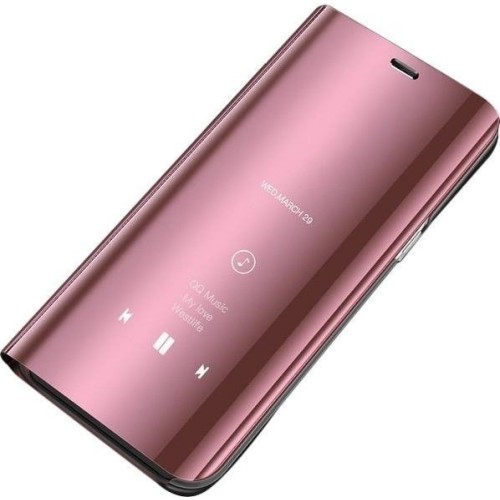Xiaomi Redmi K20 / K20 Pro / Mi 9T/Mi 9T Pro - Cover Mirror flip Clear View Standing Shockproof Case Gold Rose (oem) Xiaomi Redmi K20 / K20 Pro / Mi 9T/Mi 9T Pro - Cover Mirror flip Clear View Standing Shockproof Case Gold Rose (oem)