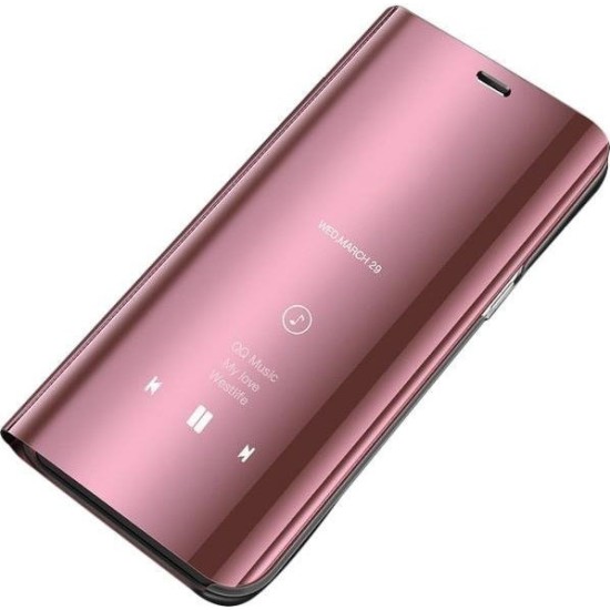 Xiaomi Redmi K20 / K20 Pro / Mi 9T/Mi 9T Pro - Cover Mirror flip Clear View Standing Shockproof Case Gold Rose (oem) Xiaomi Redmi K20 / K20 Pro / Mi 9T/Mi 9T Pro - Cover Mirror flip Clear View Standing Shockproof Case Gold Rose (oem)
