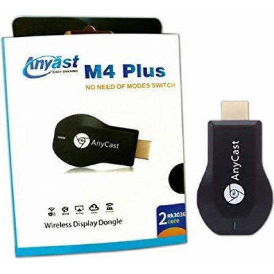 Anycast M4 Plus ασύρματη σύνδεση κινητού με TV HDMI Anycast M4 Plus ασύρματη σύνδεση κινητού με TV HDMI