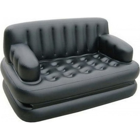 Bestway Φουσκωτός Καναπές 2 Ατόμων Μαύρο 188εκ. 75056