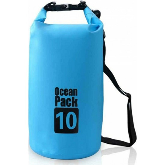 Ocean Pack Στεγανός Σάκος Ώμου με Χωρητικότητα 10 Λίτρων Γαλάζιος