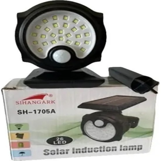 Ηλιακός Προβολέας Δρόμου Επιτοίχιος 26 LED SH-1705A