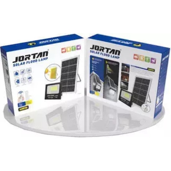 Jortan Στεγανός Ηλιακός Προβολέας LED 300W Ψυχρό Λευκό 6500K με Τηλεχειριστήριο IP66 Jortan Στεγανός Ηλιακός Προβολέας LED 300W Ψυχρό Λευκό 6500K με Τηλεχειριστήριο IP66