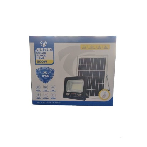 Jortan Στεγανός Ηλιακός Προβολέας LED 500W Ψυχρό Λευκό 6500K με Φωτοκύτταρο και Τηλεχειριστήριο IP66 Jortan Στεγανός Ηλιακός Προβολέας LED 500W Ψυχρό Λευκό 6500K με Φωτοκύτταρο και Τηλεχειριστήριο IP66