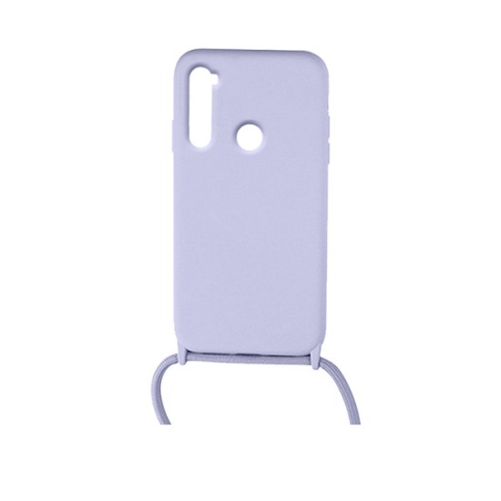 Back Cover Σιλικόνης με Λουράκι Μωβ (Redmi Note 8) Back Cover Σιλικόνης με Λουράκι Μωβ (Redmi Note 8)