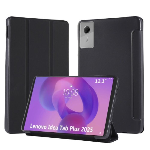 Ultra Slim Case Lenovo Idea Tab Plus Tab K12 12.1" 2025 Tpu Silicone Smart Cover Black