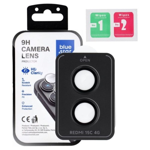 Camera Lens Tempered Glass Prοtector Black (Xiaomi Redmi 15C 5G)