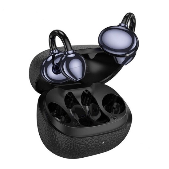 Hoco EA5 Duke III Open Ear Bluetooth Handsfree Ακουστικά με Θήκη Φόρτισης Μαύρα