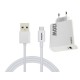 Moxom Φορτιστής με Θύρα USB-A και Καλώδιο USB-C 120W Λευκός (MX-HC246)
