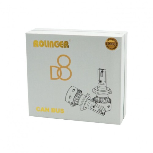 Rolinger LED ΠΡΟΒΟΛΕΙΣ D8 CAN BUS 9006 D8-9006 Rolinger LED ΠΡΟΒΟΛΕΙΣ D8 CAN BUS 9006 D8-9006