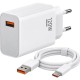 Gerlax Φορτιστής και Καλώδιο USB-C 120W Λευκός (A17)