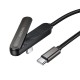 Borofone Angle (90°) / Braided Cable USB-C male - USB-C 60W PD Μαύρο 1m