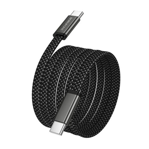 Borofone Καλώδιο Δεδομένων Peace (BX124) USB-C - USB-C, 60 W, 1 m, μαύρο