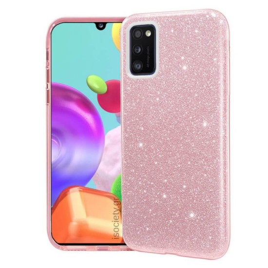 Glitter Back Cover Ροζ Για Samsung Galaxy A03S