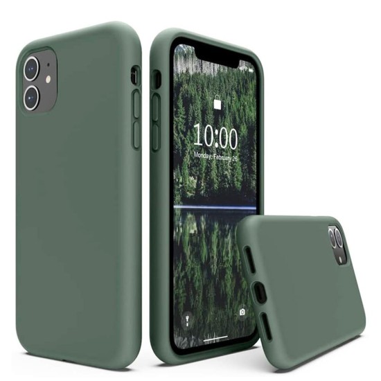 Senso Soft Touch Back Cover Σκούρο Πράσινο (iPhone 15)